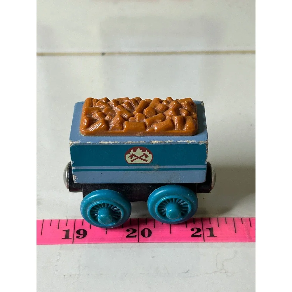 Thomas & Friends Wooden Railway Ferdinand's Tender Blue Log Car Train 1921WJ00